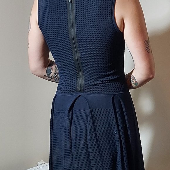 John + Jenn Lined Sleeveless Open Knit Tennis Dress, Size L - Picture 2 of 12